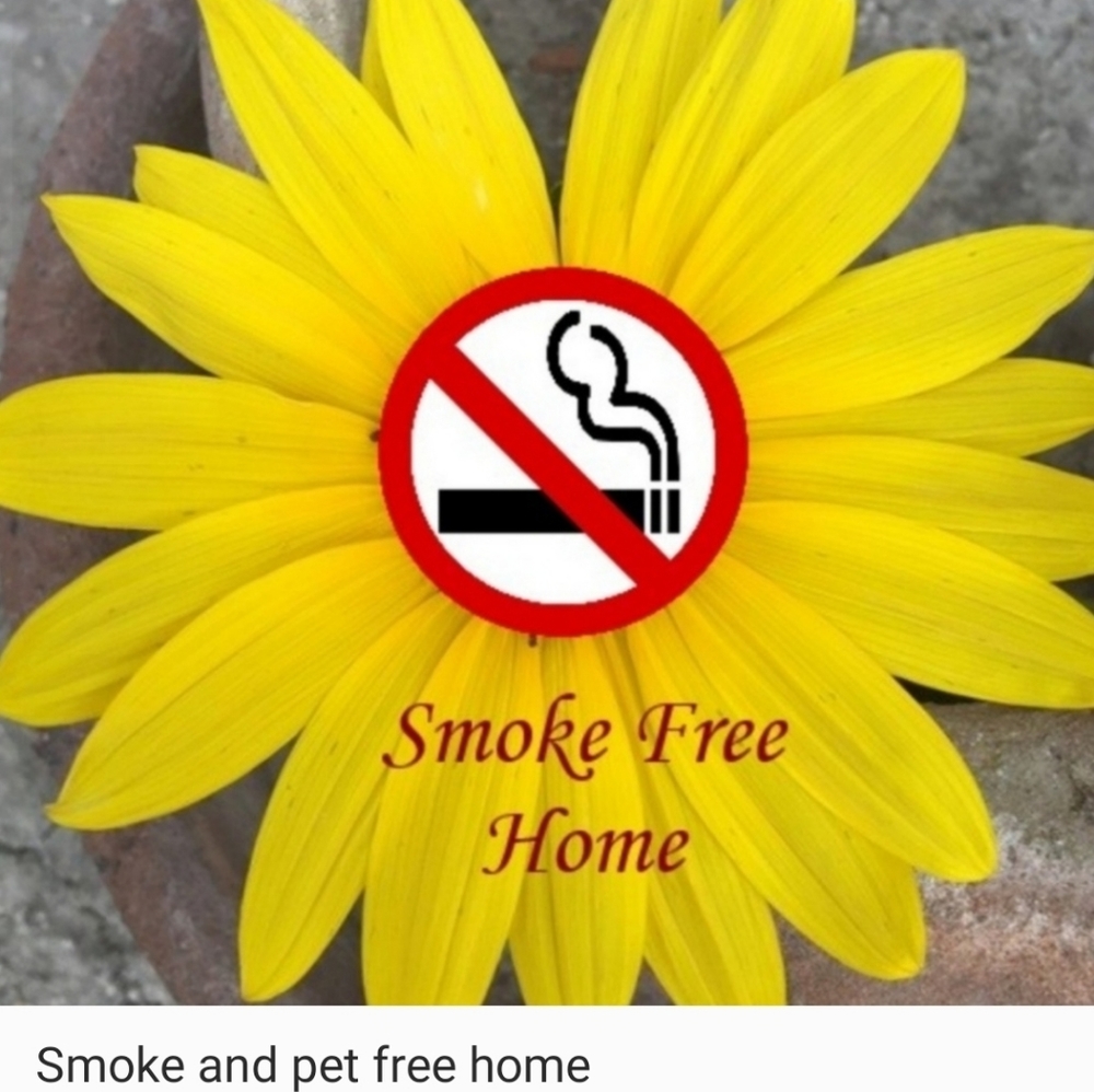 Smoke free/ Pet free home